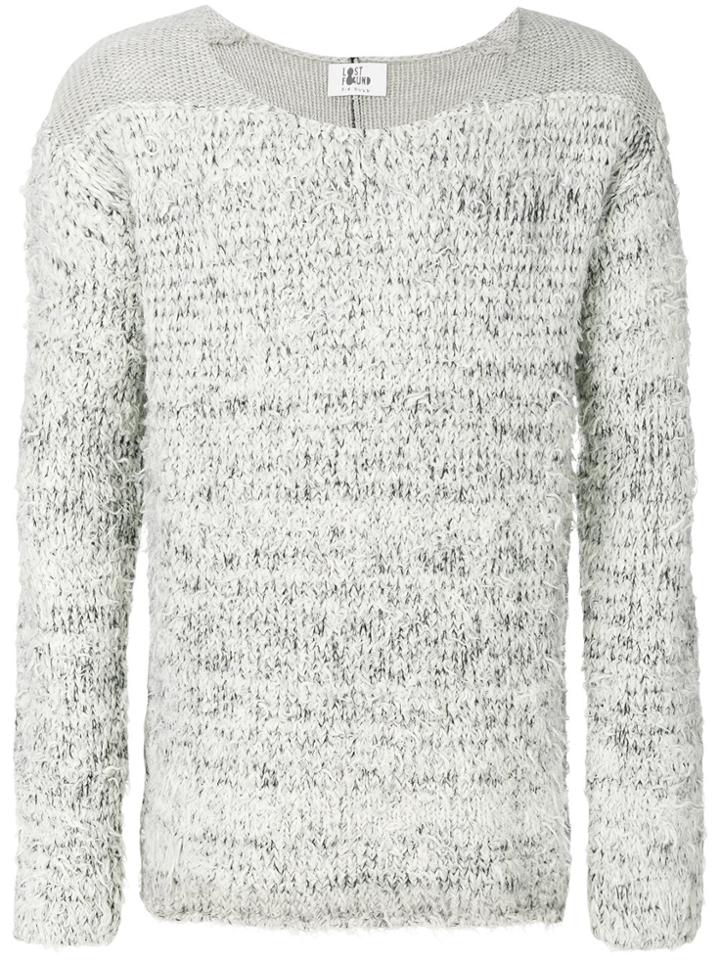 Lost & Found Ria Dunn Frayed Jumper - Grey