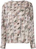 Isabel Marant Geometric Print Blouse - Neutrals