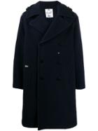 Lacoste Hooded Oversize Trenchcoat - Blue