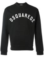 Dsquared2 Vintage Effect Logo Sweatshirt, Men's, Size: Small, Black, Cotton