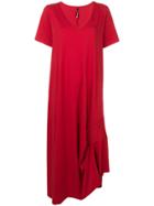 Pierantoniogaspari Ruched Detail T-shirt Dress - Red
