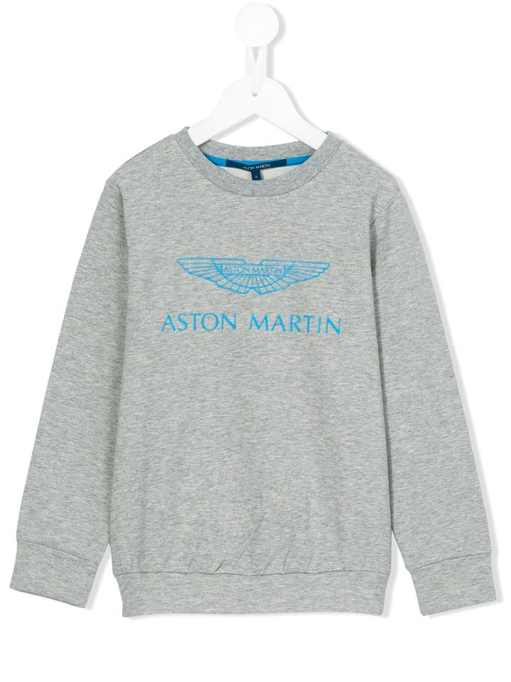 Aston Martin Kids - Logo Print Sweatshirt - Kids - Cotton/spandex/elastane - 4 Yrs, Toddler Boy's, Grey
