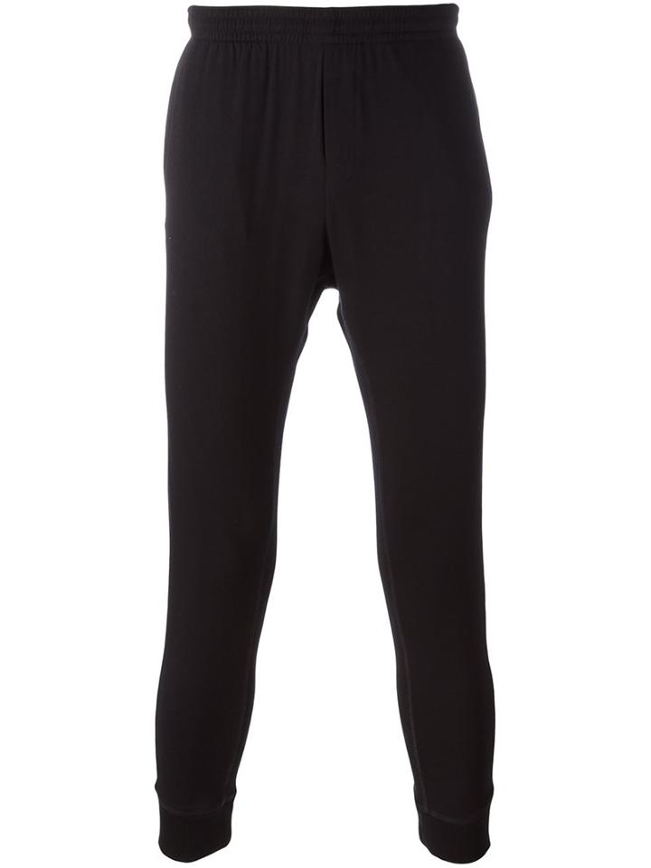 Dsquared2 Underwear Canadian Emblem Lounge Pants, Men's, Size: Medium, Black, Viscose/spandex/elastane
