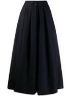 Dusan Wide-leg Skirt Trousers - Blue