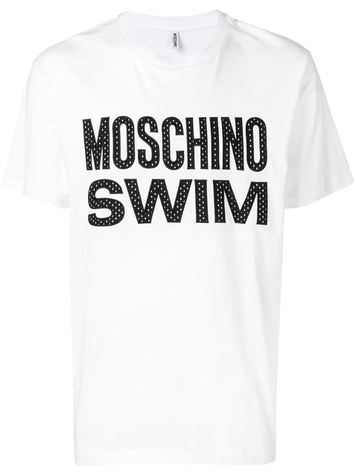 Moschino Embroidered Logo T-shirt - White