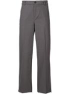 Black Fist Plaid Wide-leg Trousers