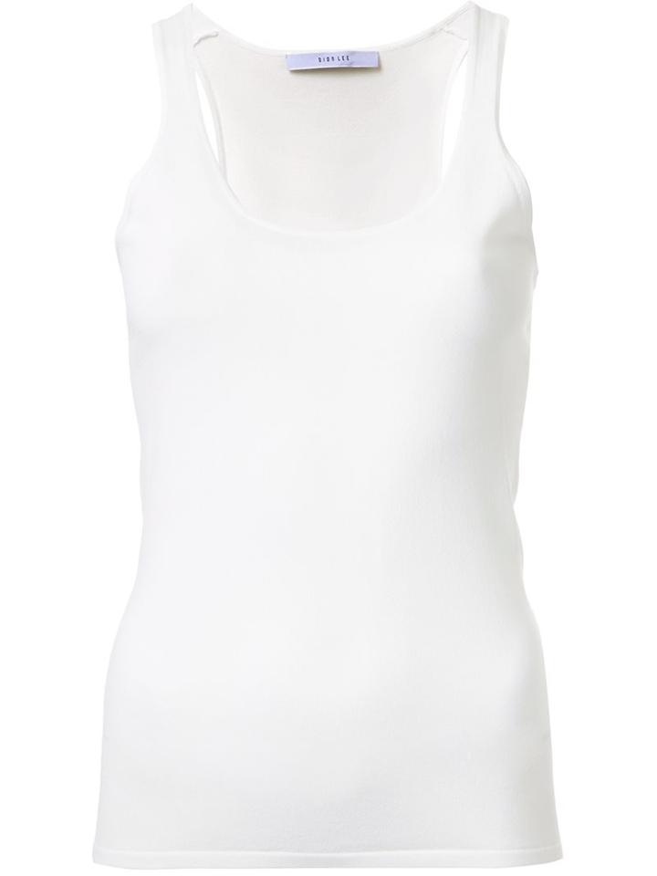 Dion Lee 'pinacle' Knit Tank, Women's, Size: 6, White, Nylon/viscose