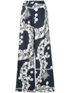 Just Cavalli Chain Reaction Print Trousers - Blue