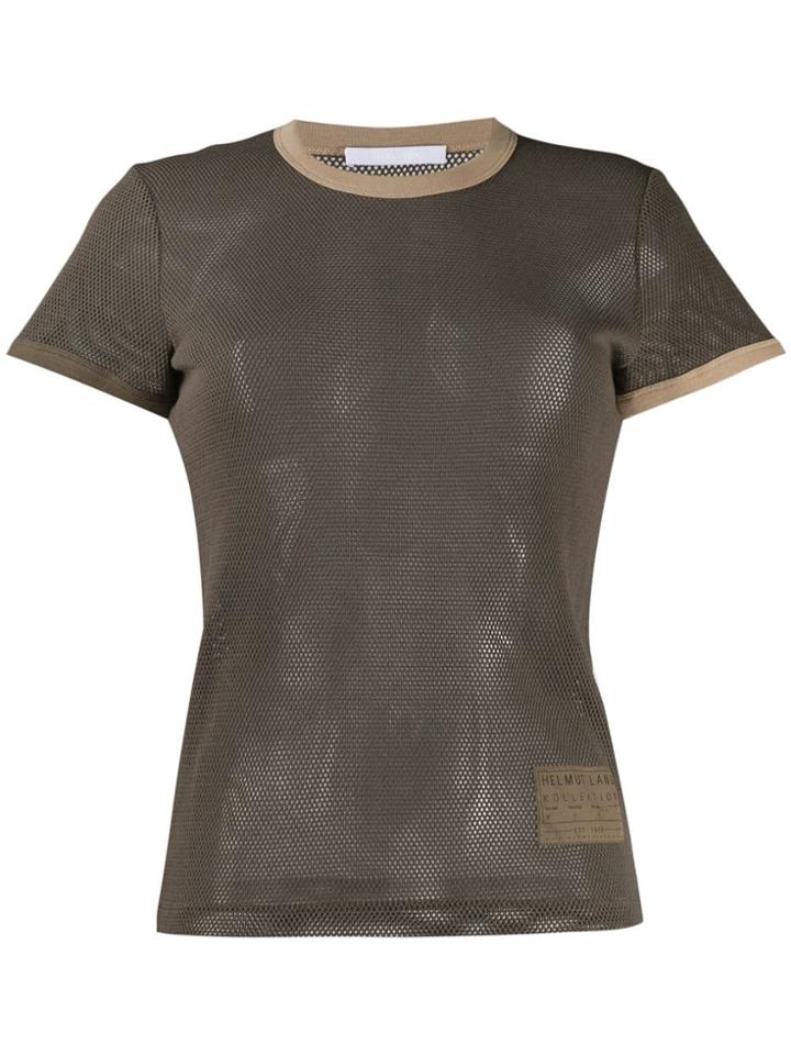 Helmut Lang Mesh T-shirt - Green
