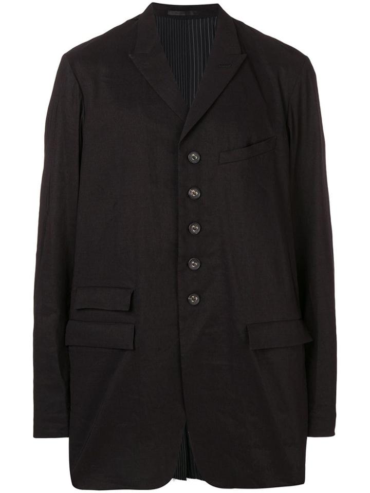 The Viridi-anne Oversized Blazer Jacket - Black