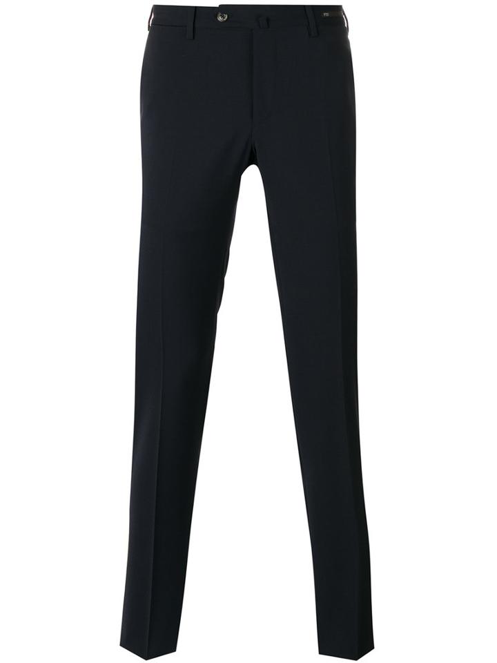 Pt01 Tailored Trousers, Men's, Size: 50, Blue, Polyester/virgin Wool/spandex/elastane