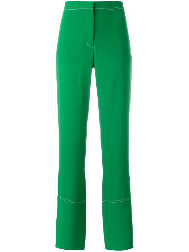 Stella Mccartney 'dana' Trousers, Women's, Size: 40, Green, Silk