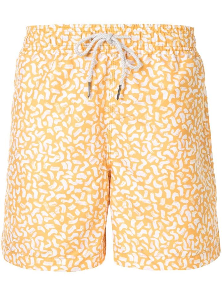 Venroy Printed Swim Shorts - Yellow