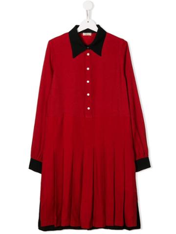 Nº21 Kids Teen Shirt Dress - Red