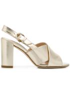 Tod's Chunky Heel Sandals - Gold