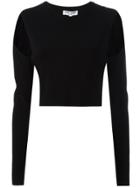 Opening Ceremony Cut-out Detail Crop Top - Black