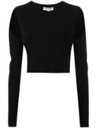 Opening Ceremony Cut-out Detail Crop Top - Black