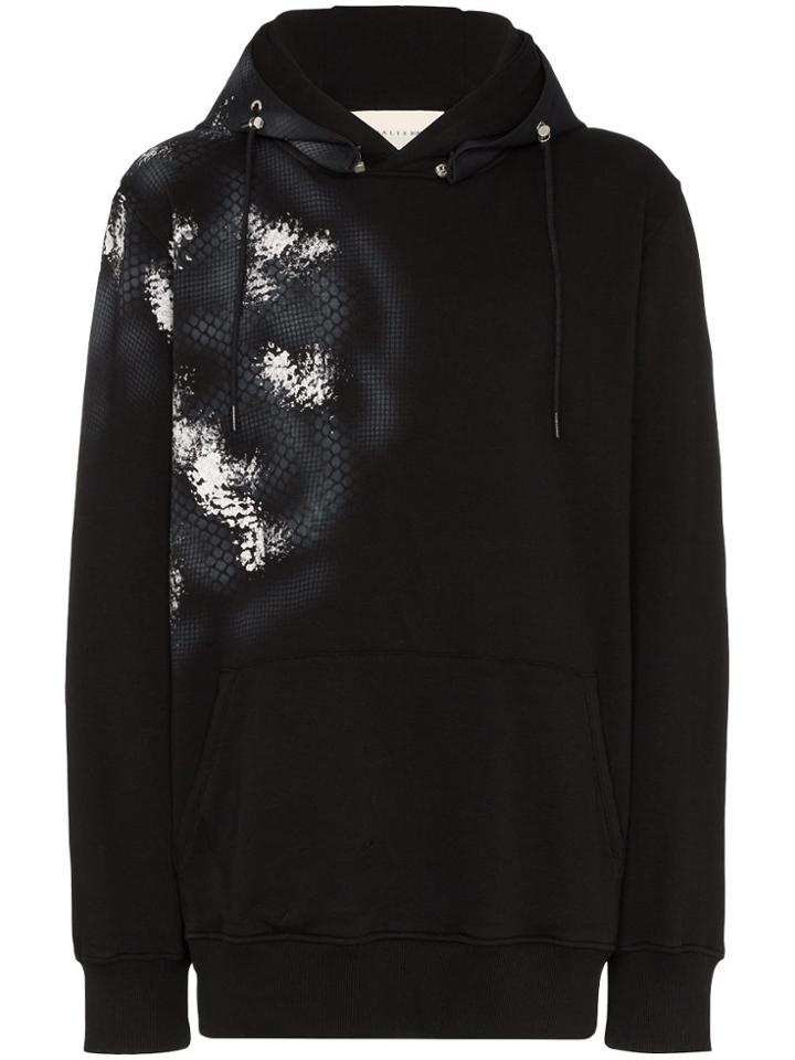 1017 Alyx 9sm X Mackintosh Laser-print Hoodie - Black