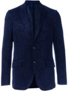 Etro Paisley Print Blazer, Men's, Size: 54, Blue, Acetate/viscose/silk/cotton