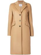 Dondup Classic Single-breasted Coat - Brown