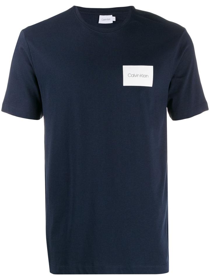 Calvin Klein Contrast Logo Patch T-shirt - Blue