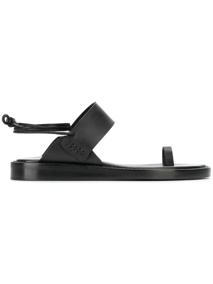 Ann Demeulemeester Blanche Toe Strap Sandals - Black
