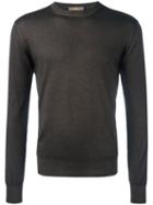 Cruciani Casual Sweatshirt, Men's, Size: 50, Brown, Silk/cashmere