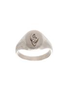 Henson Lion Crest Signet Ring - Metallic