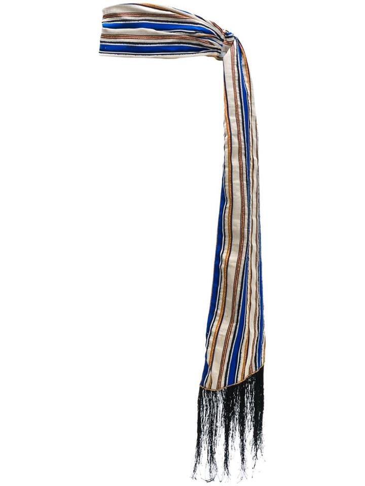 Forte Forte Blue Fringe Belt - Neutrals