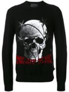 Philipp Plein - Historical Jumper - Men - Polyester/viscose/merino - M, Black, Polyester/viscose/merino