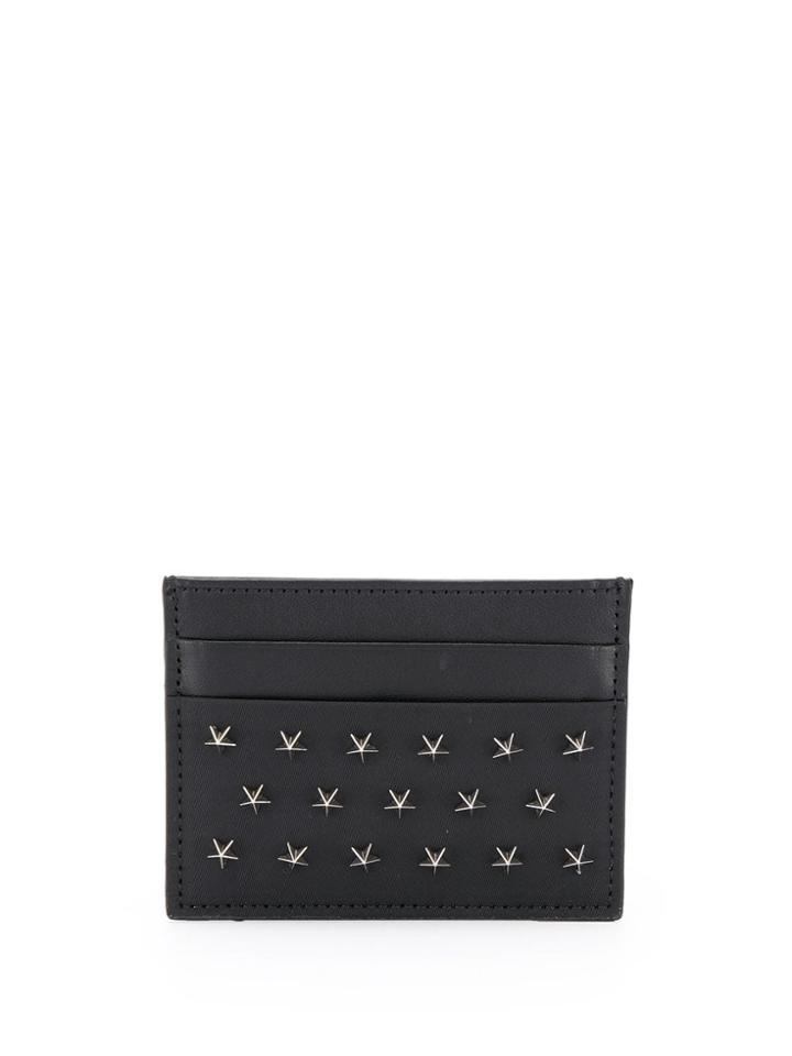 Philipp Plein Star Studded Card Holder - Black