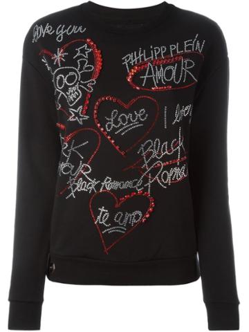 Philipp Plein 'stellar' Sweatshirt, Women's, Size: Small, Black, Cotton/nylon/viscose