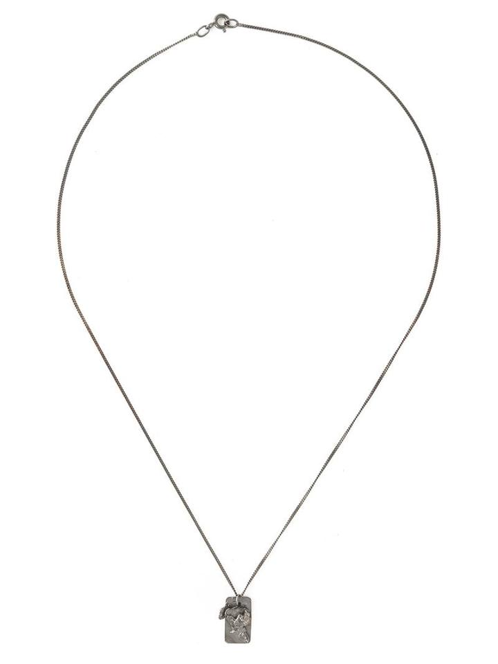 'textured Tag' Necklace, Women's, Metallic, Ros Millar