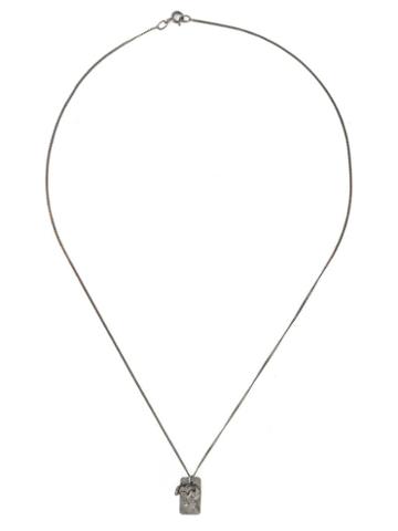 'textured Tag' Necklace, Women's, Metallic, Ros Millar