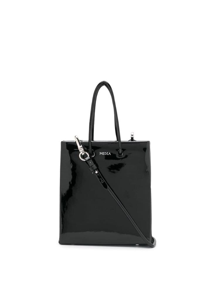 Medea Mini Vinile Tote Bag - Black