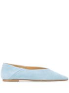 Aeyde Moa Ballerina Shoes - Blue