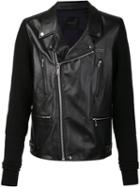 Undercover Zipped Jacket, Men's, Size: 4, Black, Wool/leather
