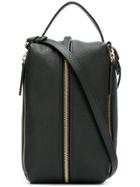 Jil Sander Zip-up Shoulder Bag - Black