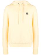 Karl Lagerfeld Small Ikonik Patch Hoodie - Yellow