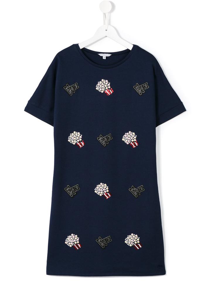 Little Marc Jacobs Popcorn T-shirt Dress, Girl's, Size: 14 Yrs, Blue