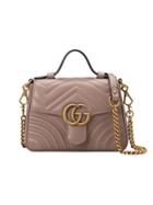 Gucci Gg Marmont Mini Top Handle Bag - Pink