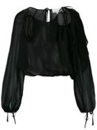 3.1 Phillip Lim Sheer Blouse - Black