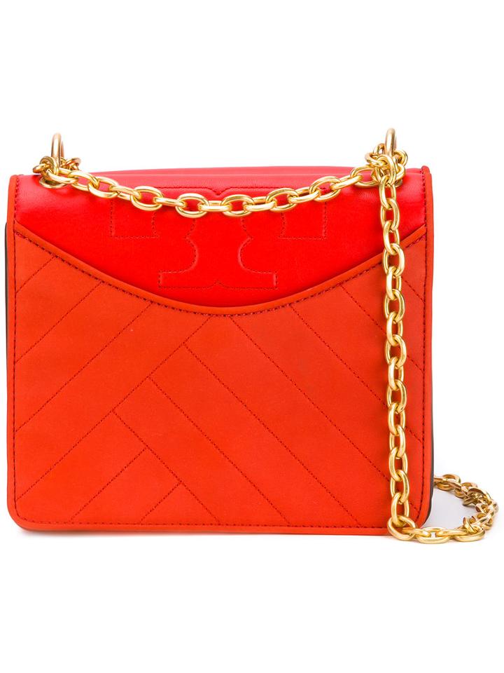 Tory Burch Chain Strap Shoulder Bag, Women's, Yellow/orange, Lamb Skin