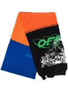 Off-white Logo Knitted Scarf - Orange