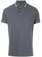 Z Zegna Short Sleeve Polo Shirt, Men's, Size: Large, Grey, Cotton