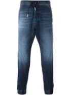 Diesel Drawstring Jeans, Men's, Size: 34, Blue, Cotton/polyester/spandex/elastane