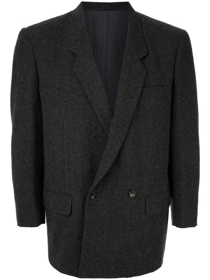 Comme Des Garçons Pre-owned Double Breasted Blazer - Grey
