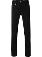 Alexander Mcqueen Leather Pocket Jeans, Men's, Size: 48, Black, Leather/polyamide/spandex/elastane