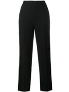 Emilia Wickstead - Arabella High Waisted Trousers - Women - Silk/wool - 6, Black, Silk/wool