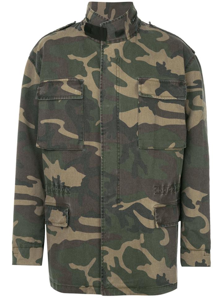 Yeezy Oversized Camouflage Parka - Green